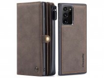 CaseMe 2in1 Multi Wallet Case Bruin - Samsung Galaxy Note 20 Ultra Hoesje