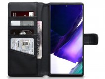 CaseBoutique Wallet Case Zwart Leer - Samsung Galaxy Note 20 Ultra hoesje