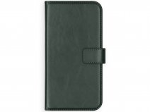 Selencia Leren Booktype Case Groen - Samsung Galaxy S20 FE hoesje