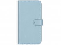 Selencia Leren Booktype Case Blauw - Samsung Galaxy S20 FE hoesje