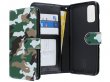 Book Case Mapje Camouflage - Samsung Galaxy S20 hoesje