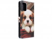 Book Case Mapje Honden Print - Samsung Galaxy S20+ hoesje
