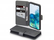 CaseBoutique Wallet Case Leer Grijs - Galaxy S20+ hoesje