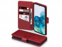 CaseBoutique Wallet Case Leer Rood - Galaxy S20+ hoesje