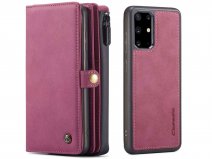 CaseMe Multi Wallet Ritsvak Case Rood - Samsung Galaxy S20 Plus Hoesje