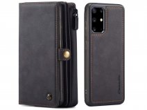 CaseMe Multi Wallet Ritsvak Case Zwart - Samsung Galaxy S20 Plus Hoesje