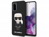Karl Lagerfeld Iconic Case Zwart - Samsung Galaxy S20+ hoesje