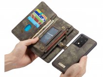 CaseMe 2in1 Wallet Ritsvak Case Zwart - Samsung Galaxy S20 Ultra Hoesje
