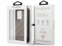 Guess 4G Monogram Case Bruin - Samsung Galaxy S20 Ultra hoesje
