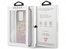 Guess 4G Glitter TPU Case Gold Pink - Samsung Galaxy S20 Ultra hoesje