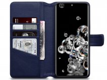 CaseBoutique Wallet Case Leer Navy - Galaxy S20 Ultra hoesje