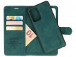 CaseMe 2in1 Magnetic Bookcase Groen - Samsung Galaxy S21 FE Hoesje
