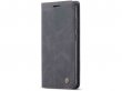 CaseMe Vintage BookCase Zwart - Samsung Galaxy S21 FE hoesje