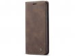 CaseMe Vintage BookCase Coffee - Samsung Galaxy S21 hoesje