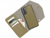 Casetastic Saffiano 2in1 Clutch Case Groen - Samsung Galaxy S21 hoesje