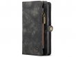 CaseMe 2in1 Wallet Ritsvak Case Zwart - Samsung Galaxy S21+ Hoesje