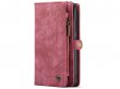 CaseMe 2in1 Wallet Ritsvak Case Rood - Samsung Galaxy S21 Ultra Hoesje
