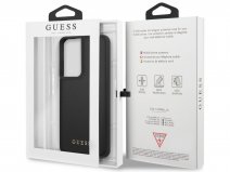 Guess Iridescent Case Zwart - Samsung Galaxy S21 Ultra hoesje