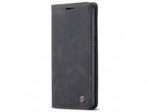 CaseMe Vintage BookCase Zwart - Samsung Galaxy S21 Ultra hoesje