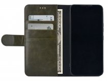 Uniq Bookcase Donkergroen - Samsung Galaxy S22 hoesje