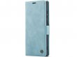 CaseMe Vintage BookCase Aqua - Samsung Galaxy S22 Ultra hoesje