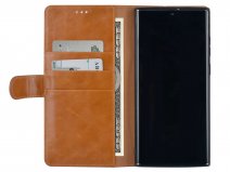 Uniq Bookcase Cognac - Samsung Galaxy S22 Ultra hoesje