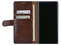 Uniq Bookcase Donkerbruin - Samsung Galaxy S22 Ultra hoesje