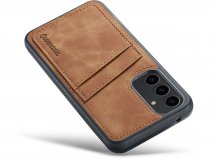 CaseMania Card Backcase Cognac - Samsung Galaxy S23 FE Hoesje Pashouder