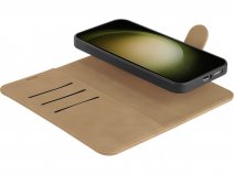 Just in Case Magnetic 2-in-1 Wallet Folio Bruin - Samsung Galaxy S23 FE hoesje