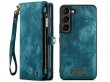 CaseMe 2in1 Wallet Ritsvak Case Blauw - Samsung Galaxy S23 Hoesje