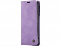 CaseMania Vintage Slim Bookcase Lila Paars - Samsung Galaxy S23 hoesje