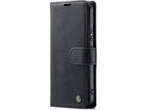 CaseMe Vintage Leather Case Zwart - Samsung Galaxy S23 hoesje