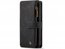 CaseMe Ritsvak Wallet Case Zwart - Samsung Galaxy S23 Hoesje