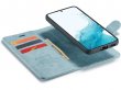 CaseMe 2in1 Magnetic Bookcase Aqua - Samsung Galaxy S23+ Hoesje