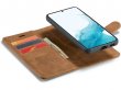 CaseMania 2in1 Magnetic Bookcase Cognac - Samsung Galaxy S23+ Hoesje