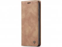 CaseMania Vintage Slim Bookcase Tan - Samsung Galaxy S23+ hoesje