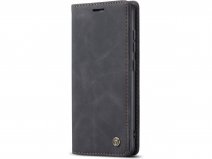 CaseMania Vintage Slim Bookcase Zwart - Samsung Galaxy S23+ hoesje