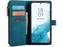 CaseMe Ritsvak Wallet Case Groen - Samsung Galaxy S23+ Hoesje