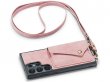 CaseMe Crossbody Pocket Case Roze - Samsung Galaxy S23 Ultra Hoesje