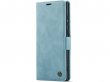 CaseMe Vintage BookCase Aqua - Samsung Galaxy S23 Ultra hoesje
