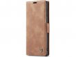 CaseMe Vintage BookCase Tan - Samsung Galaxy S23 Ultra hoesje