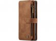 CaseMania Ritsvak Wallet Case Bruin - Samsung Galaxy S23 Ultra Hoesje