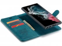 CaseMe 2in1 Magnetic Bookcase Groen - Samsung Galaxy S23 Ultra Hoesje