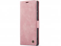 CaseMe Vintage BookCase Roze - Samsung Galaxy S23 Ultra hoesje