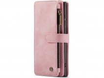 CaseMe Ritsvak Wallet Case Roze - Samsung Galaxy S23 Ultra Hoesje