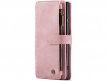 CaseMania Ritsvak Wallet Case Roze - Samsung Galaxy S23 Ultra Hoesje