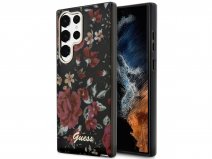 Guess Flower Collection Case  - Samsung Galaxy S23 Ultra hoesje