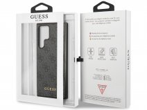 Guess Monogram Case Grijs - Samsung Galaxy S23 Ultra hoesje