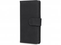 CaseMania Leather Bookcase Zwart - Samsung Galaxy S24 hoesje
