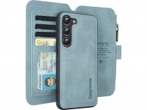 CaseMania 2in1 Wallet Ritsvak Case Aqua - Samsung Galaxy S24 Hoesje